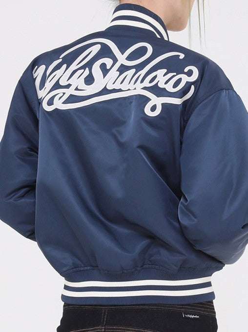 【Ugly shadow】BASEBALL JUMPER / 【アグリーシャドウ】ベースボールロゴプリント長袖ジャンパー