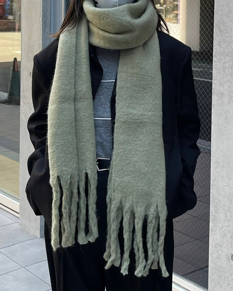 受注制【Chikashitsu +】volume color muffler (6color)
