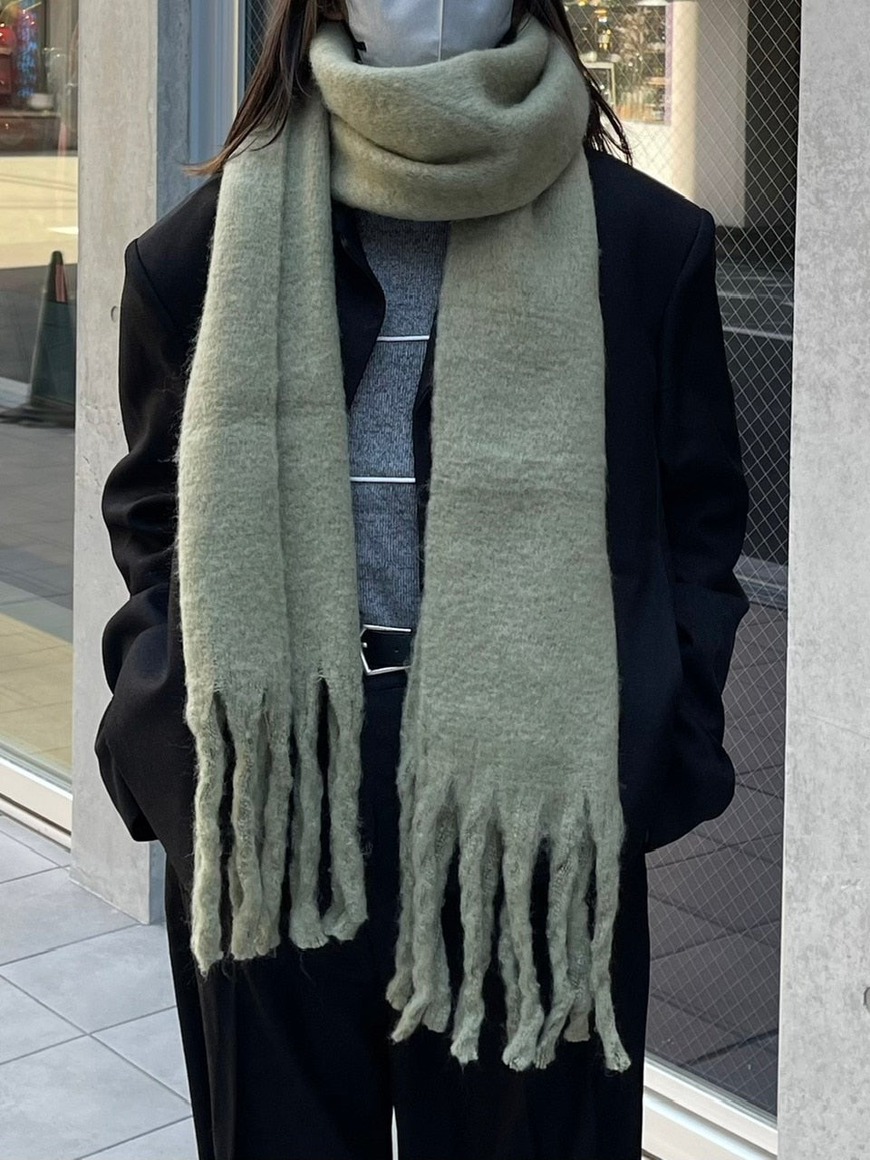 受注制【Chikashitsu +】volume color muffler (6color)