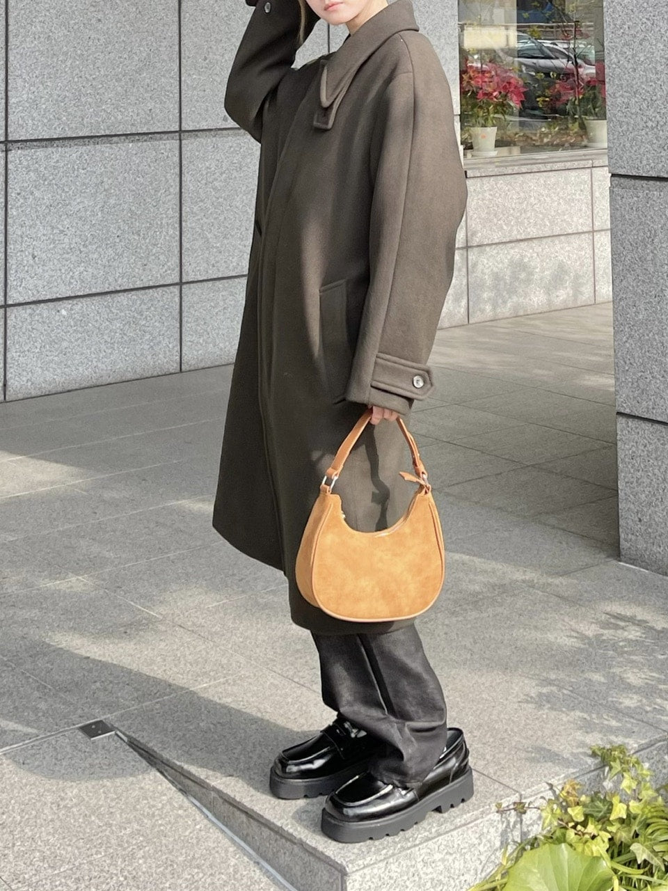 受注制【Chikashitsu +】high neck coat (3color)