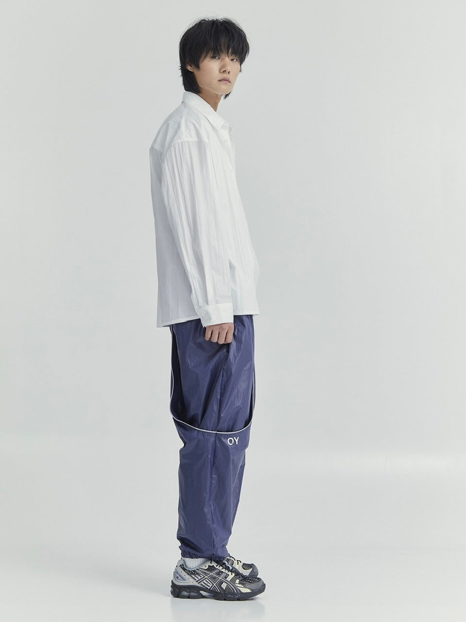 【OY】LAYERED PANEL LOGO SHIRTS