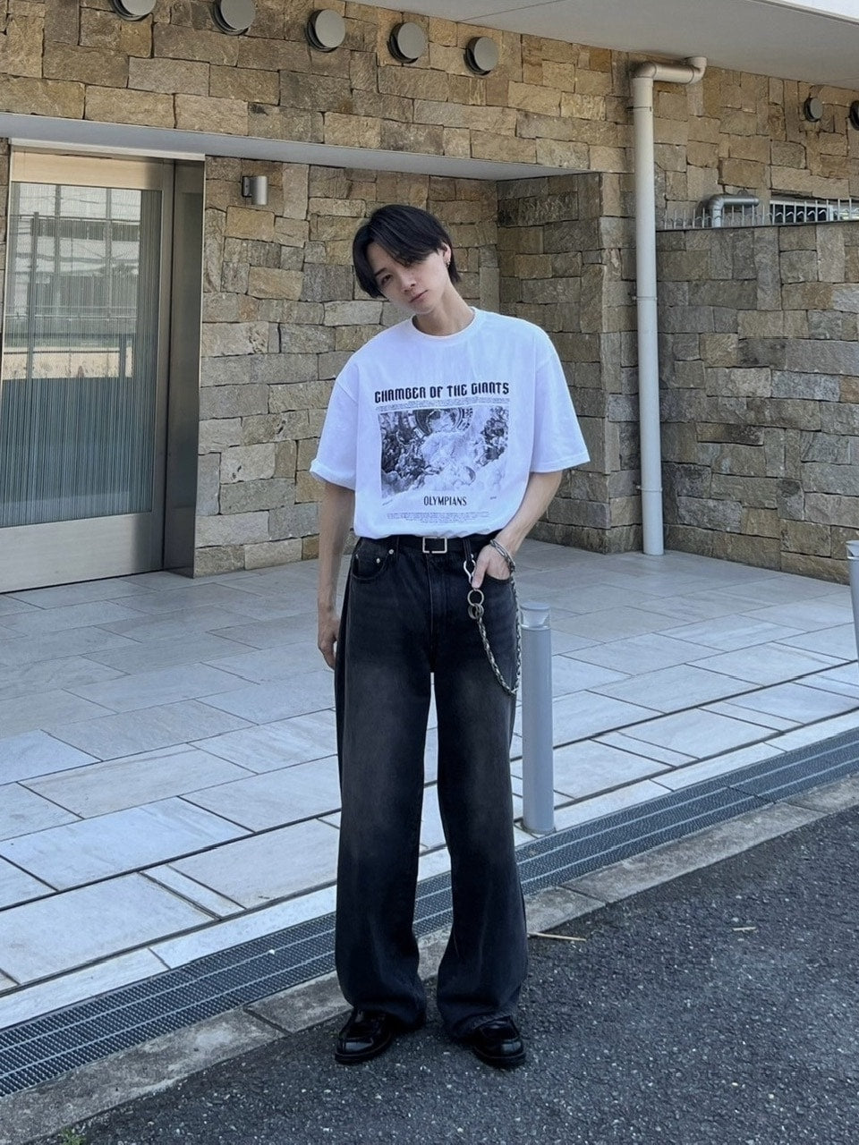 大阪店WEB限定受注制【Chikashitsu +】vintage color wash wide denim pants (3color)