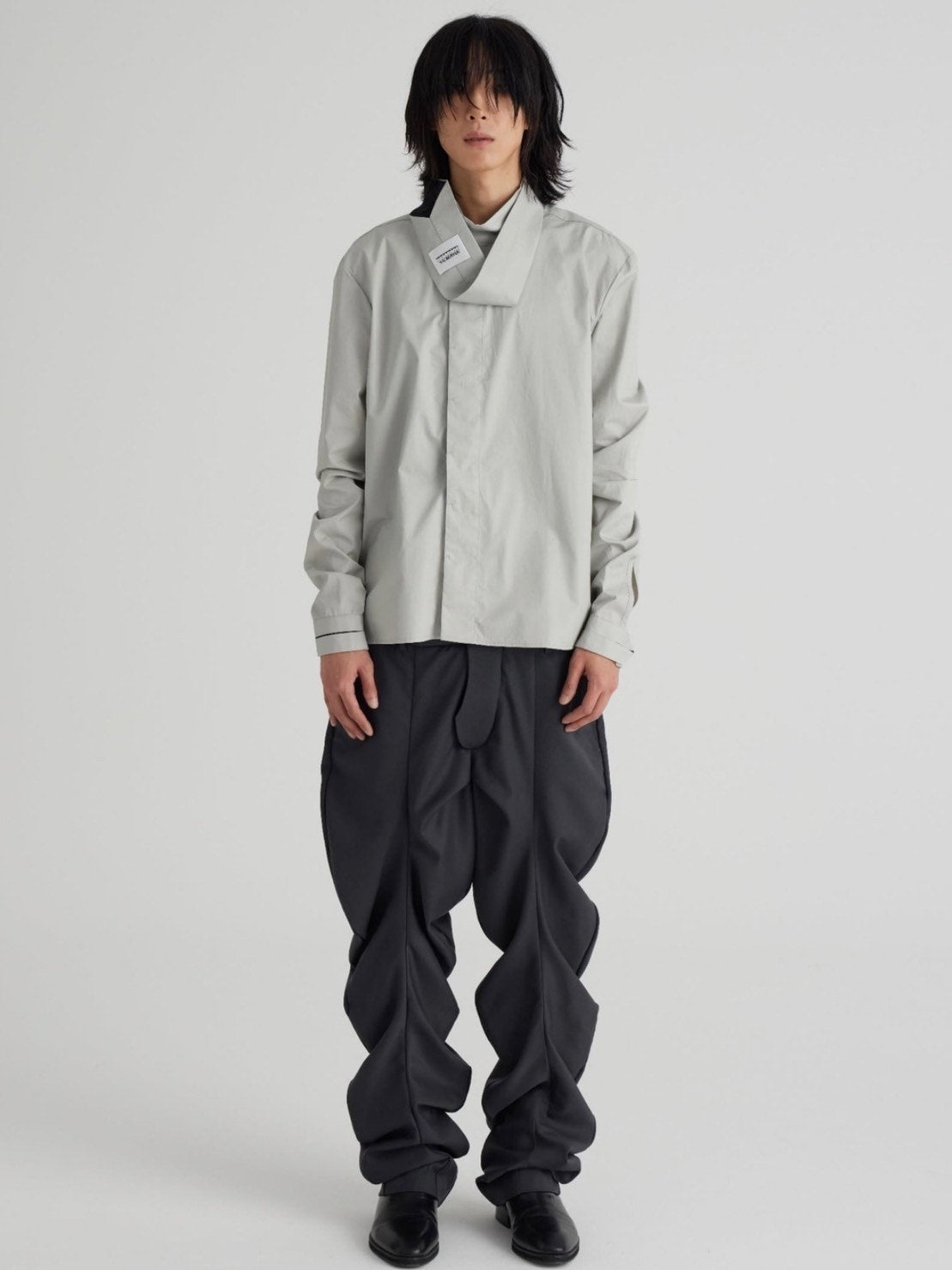 【NEWWAVEBOYS】Silhouette Tie Shirts