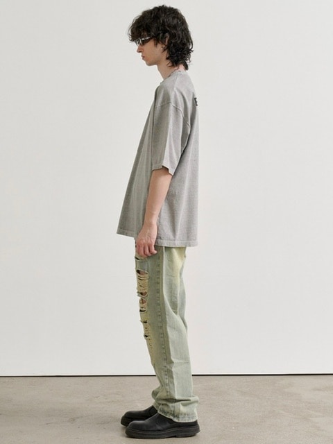 【RE:ON STUDIO】REON BACK LOGO PIGMENT T-SHIRT