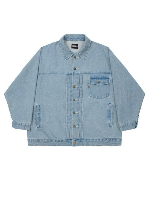 【AJOBYAJO】Batwing Oversized Denim Jacket
