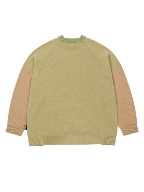【AJOBYAJO】Tri Color Mixed Sweater