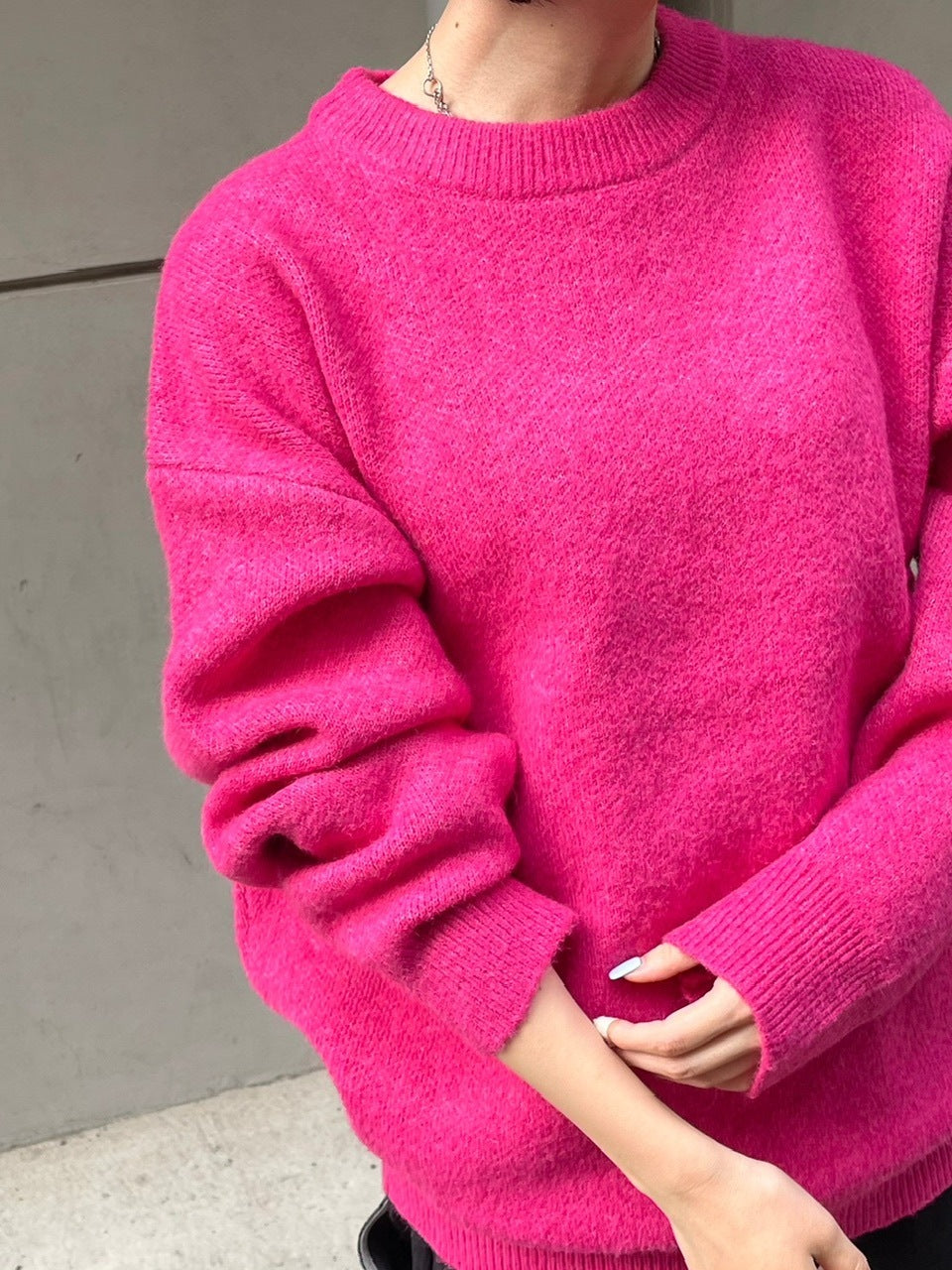 受注制【Chikashitsu +】unisex 6color knit (6color) / 【チカシツプラス】ユニセックス6カラー長袖ニット