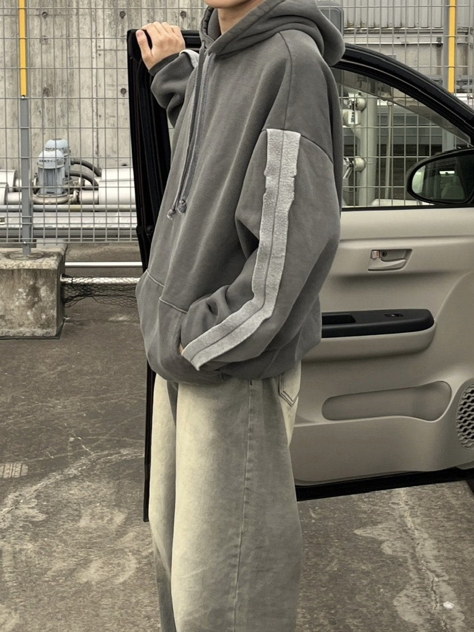 【youll】set up pigment sweat hoodie (2color)