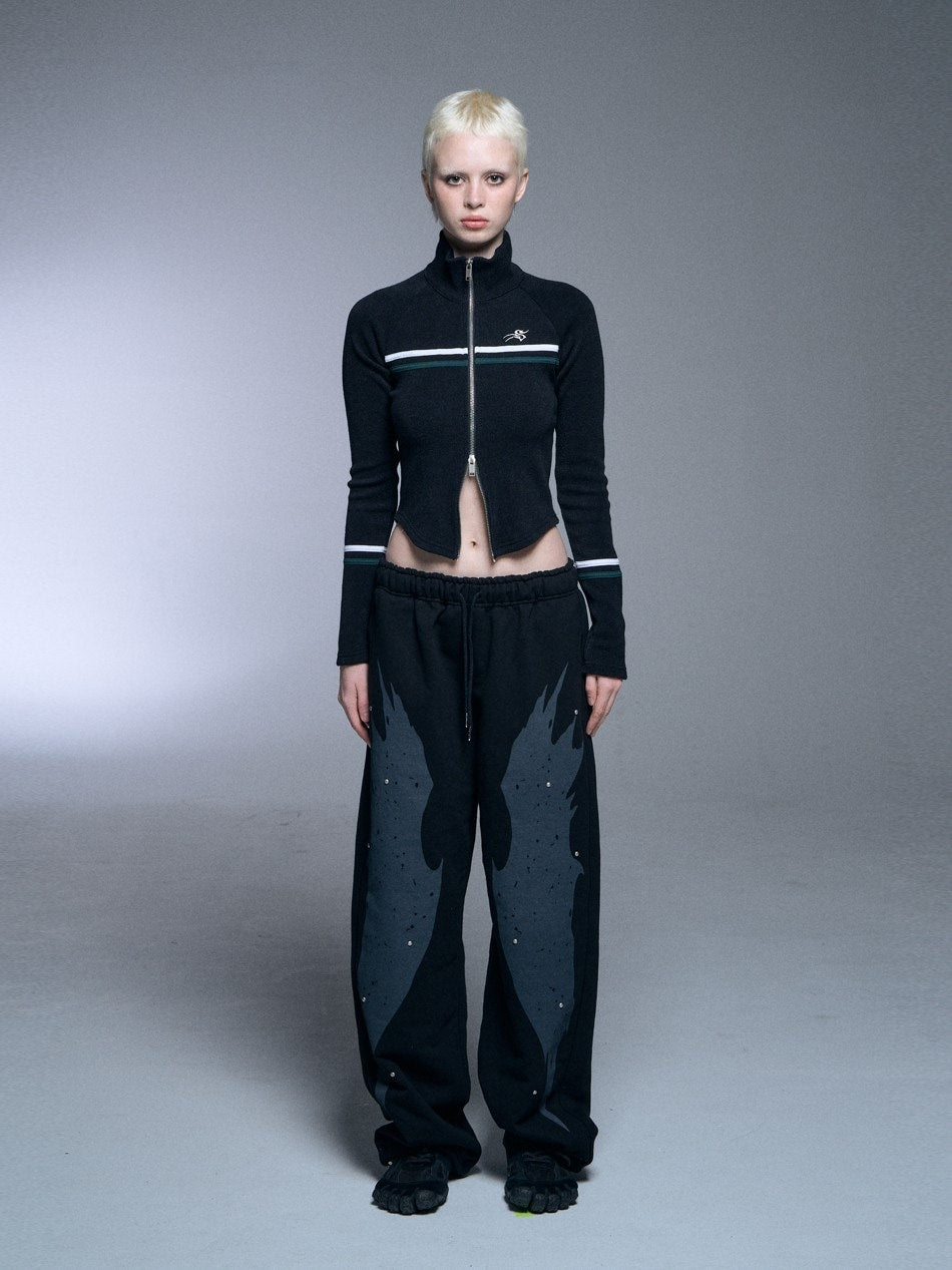 【SETUP‐EXE】RAGLAN HIGH NECK TWO-WAY ZIPUP