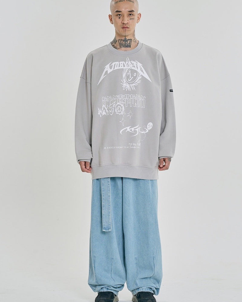 【AJOBYAJO】AJOLICA Collage Sweatshirt