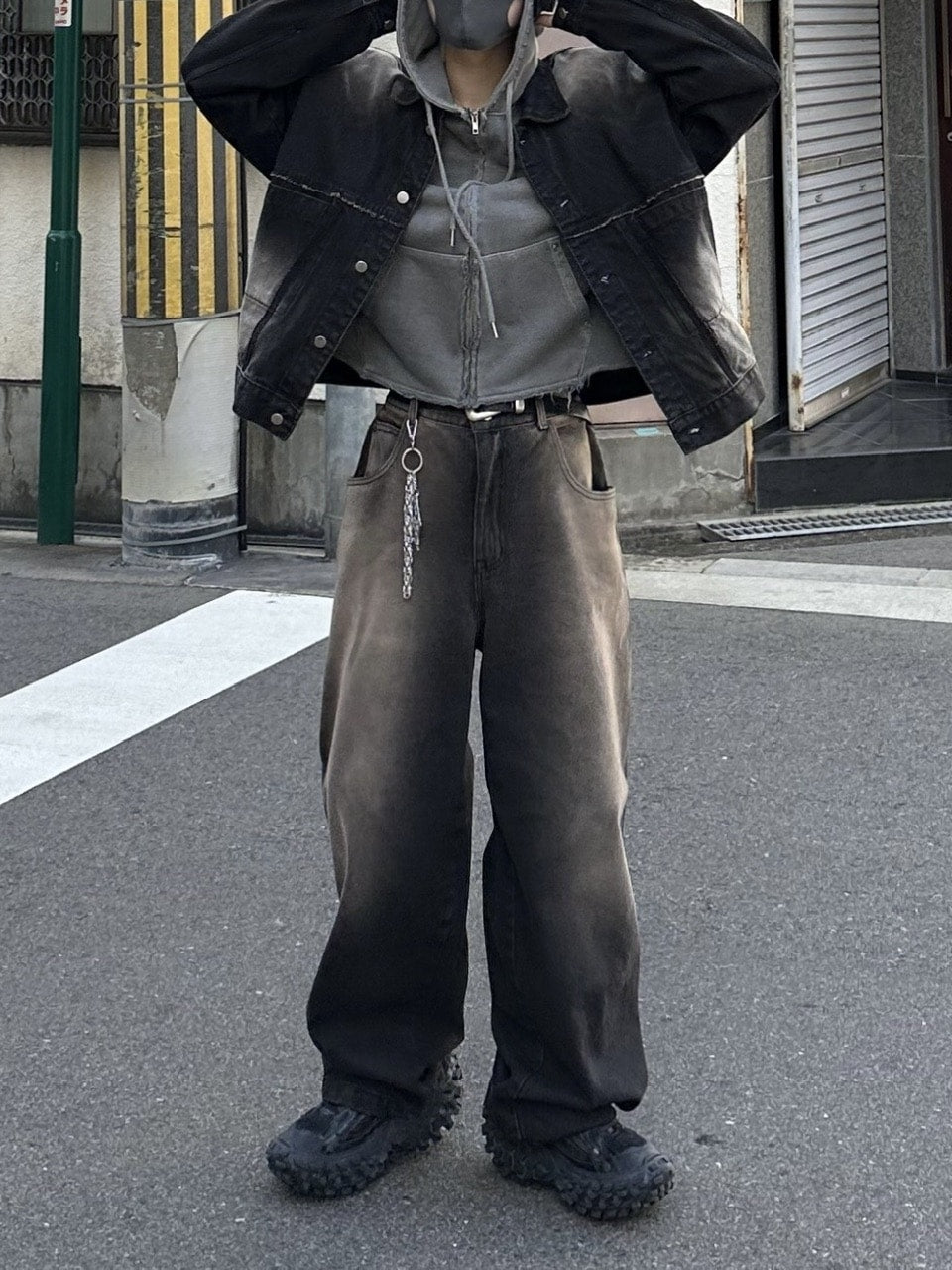 【Chikashitsu +】vintage wash denim pants (2color) / 【チカシツプラス】ヴィンテージウォッシュデニムパンツ