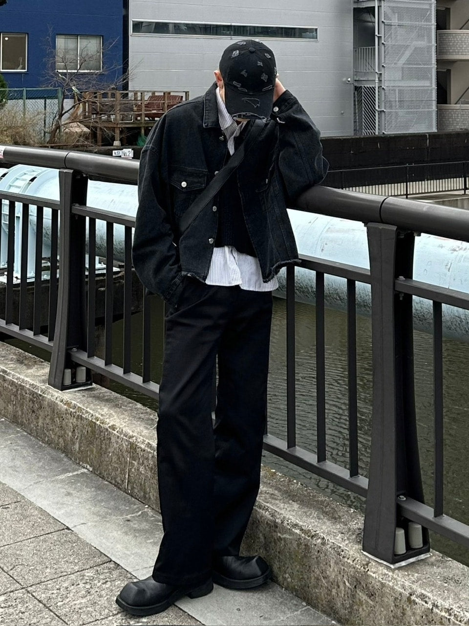 大阪店WEB限定受注制【Chikashitsu +】vintage damage cap (2color)