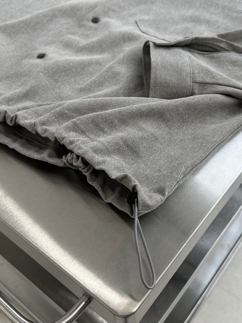 大阪店WEB限定受注制【Chikashitsu +】pigment draw code shirt (2color)