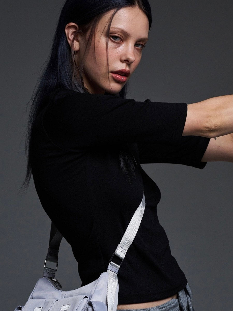 【FANCY CLUB】THREE QUARTER BASIC T-SHIRT