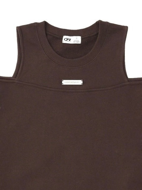 【ROCK CAKE】Open Shoulder Sweatshirt