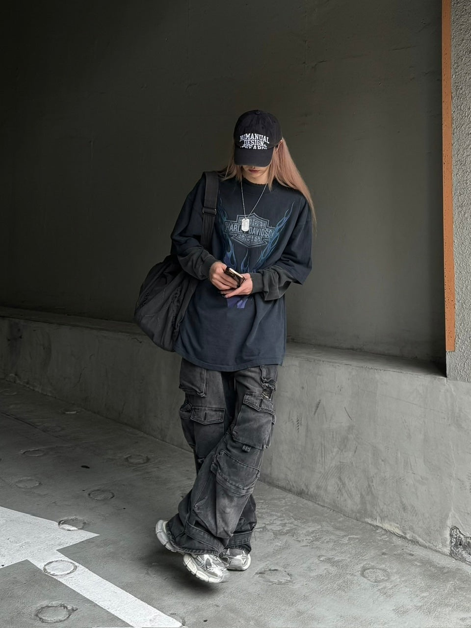 大阪店WEB限定【Chikashitsu +】utility cargo denim pants