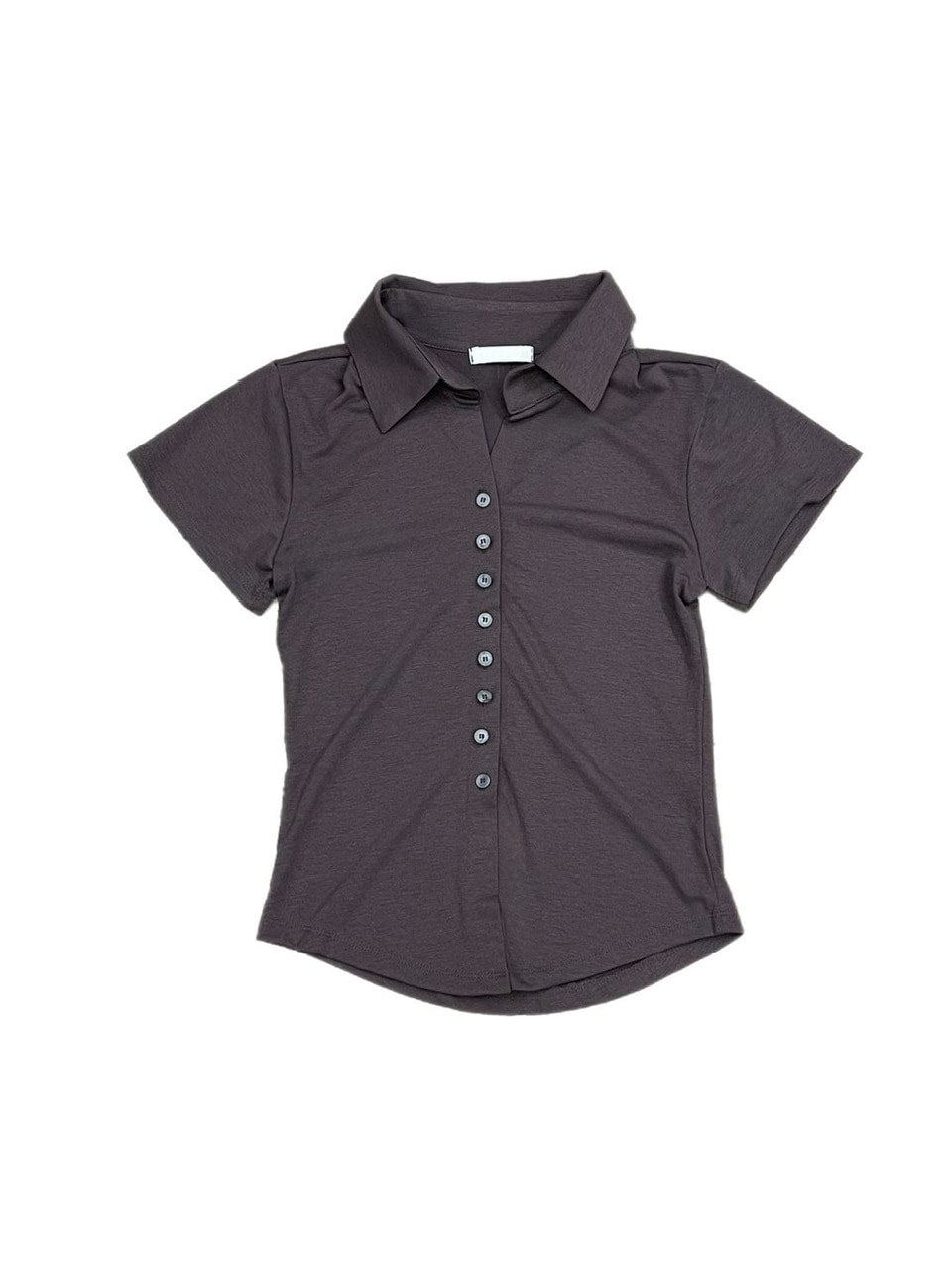 受注制【OaKS】slim collar short sleeve (4color)