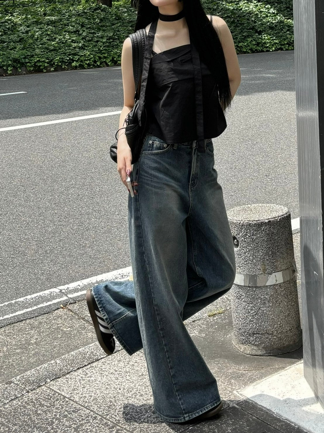 受注制【OaKS】choker set sleeveless blouse (3color)