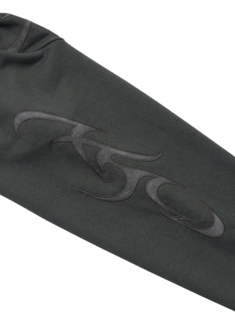 【AJOBYAJO】Tribal AJO Applique Cropped Hoodie