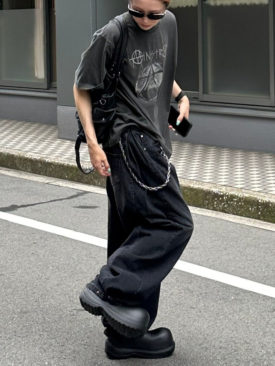 大阪店WEB限定受注制【Chikashitsu +】oversized ministry t-shirt
