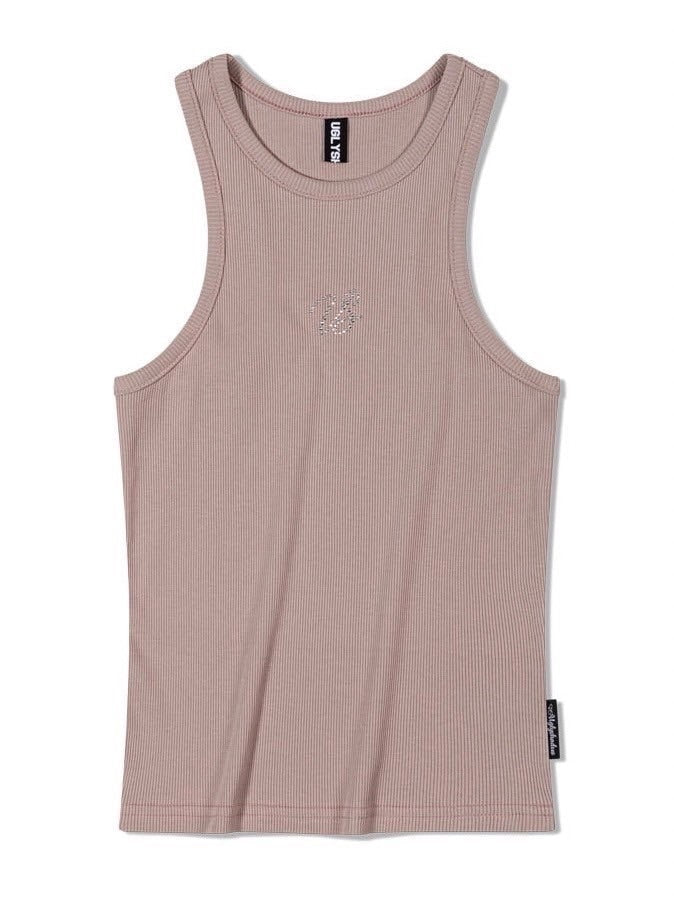 【Uglyshadow】BEADS MANGO SLEEVELESS / 【アグリーシャドウ】ビーズシンプルタンクトップ