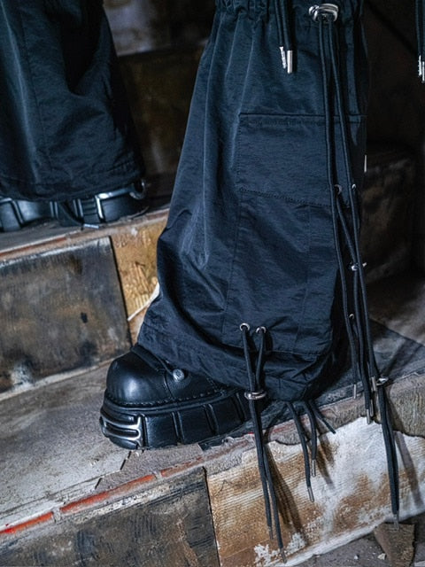 【DIG YOUR OWN GRAVE】WASHING TECH FLAIR PANTS (2color) / 【ディグユアオウングレイブ】ウォッシングテックフレアカーゴパンツ