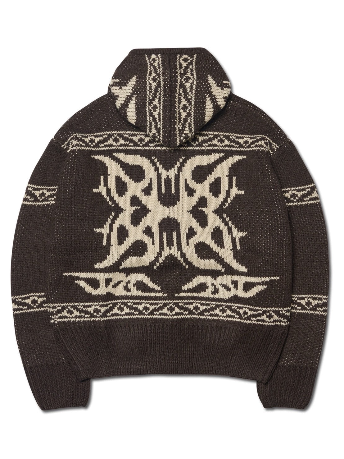 【NOMANUAL】COWICHAN HOODED ZIP-UP