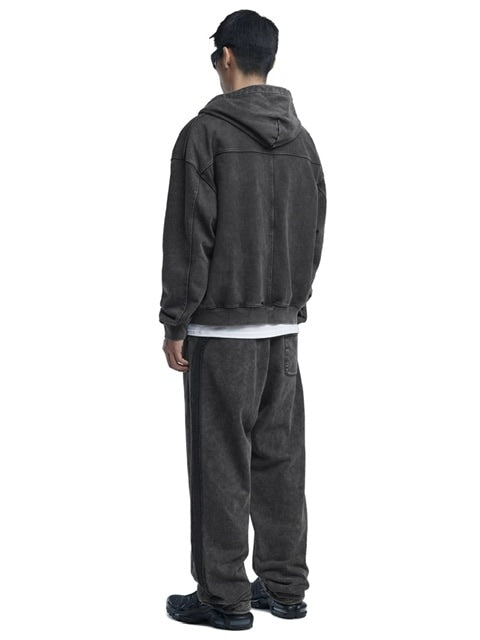 【NOMANUAL】M.L HOODED ZIP-UP / 【ノーマニュアル】ジップアップ長袖パーカー