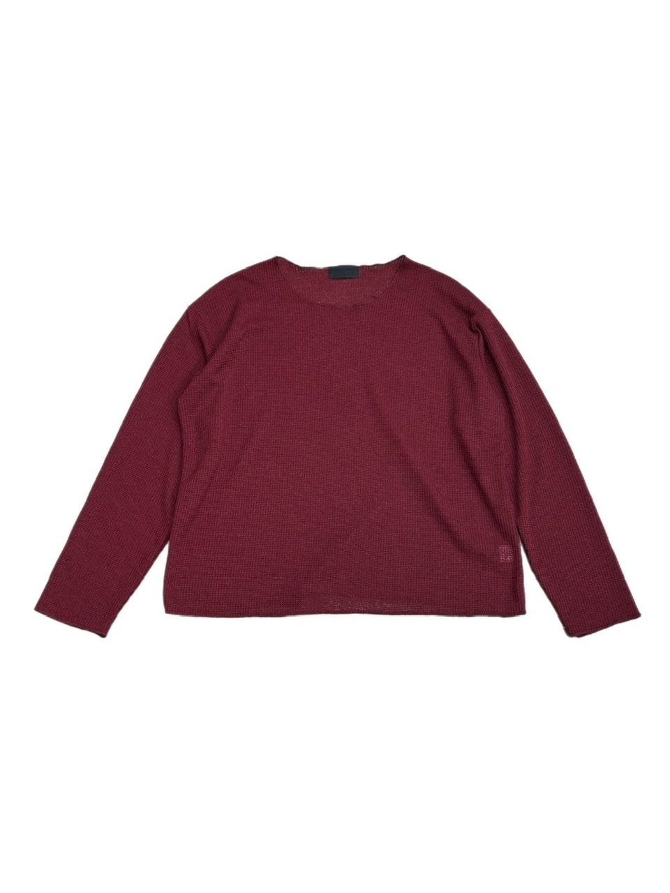 受注制【Chikashitsu +】wide neck light knit (4color)