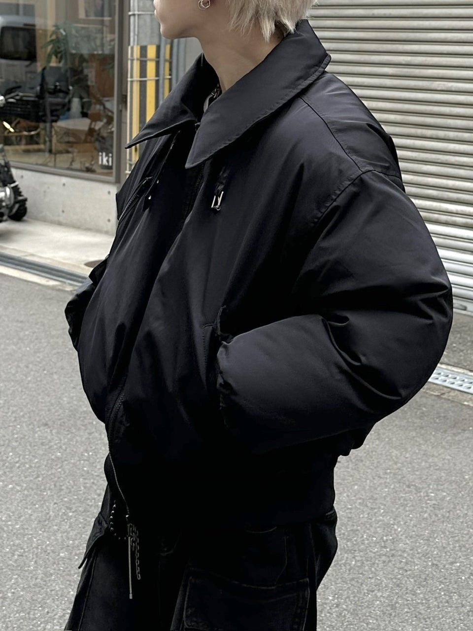 大阪店WEB限定【Chikashitsu +】stand neck padding jacket (2color)