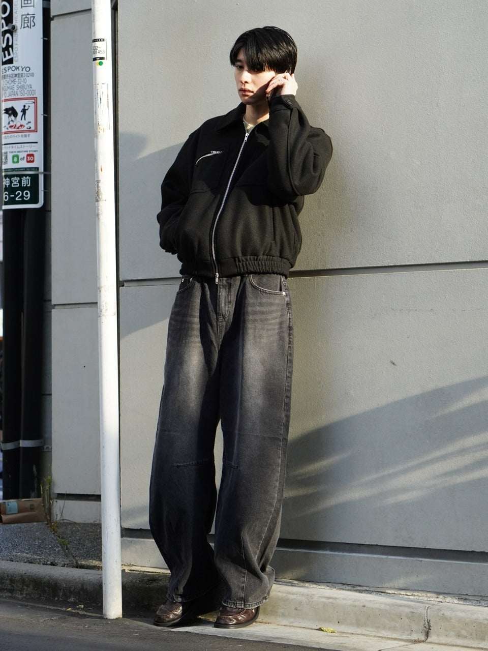 東京店WEB限定【Chikashitsu +】clear wool blouson (3color)