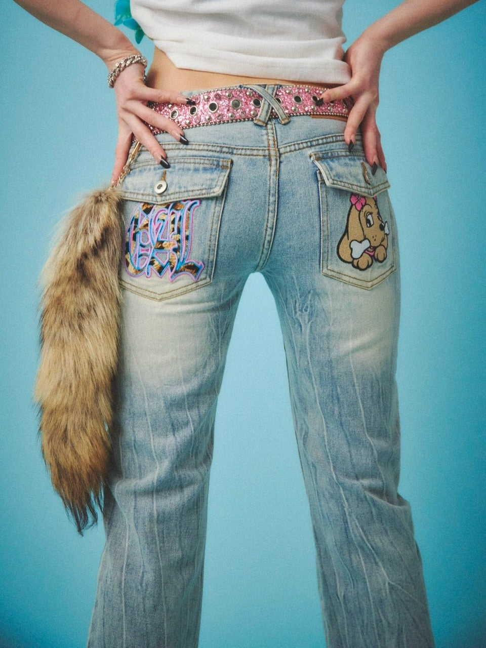 【GALFY】GALローライズフレアデニム