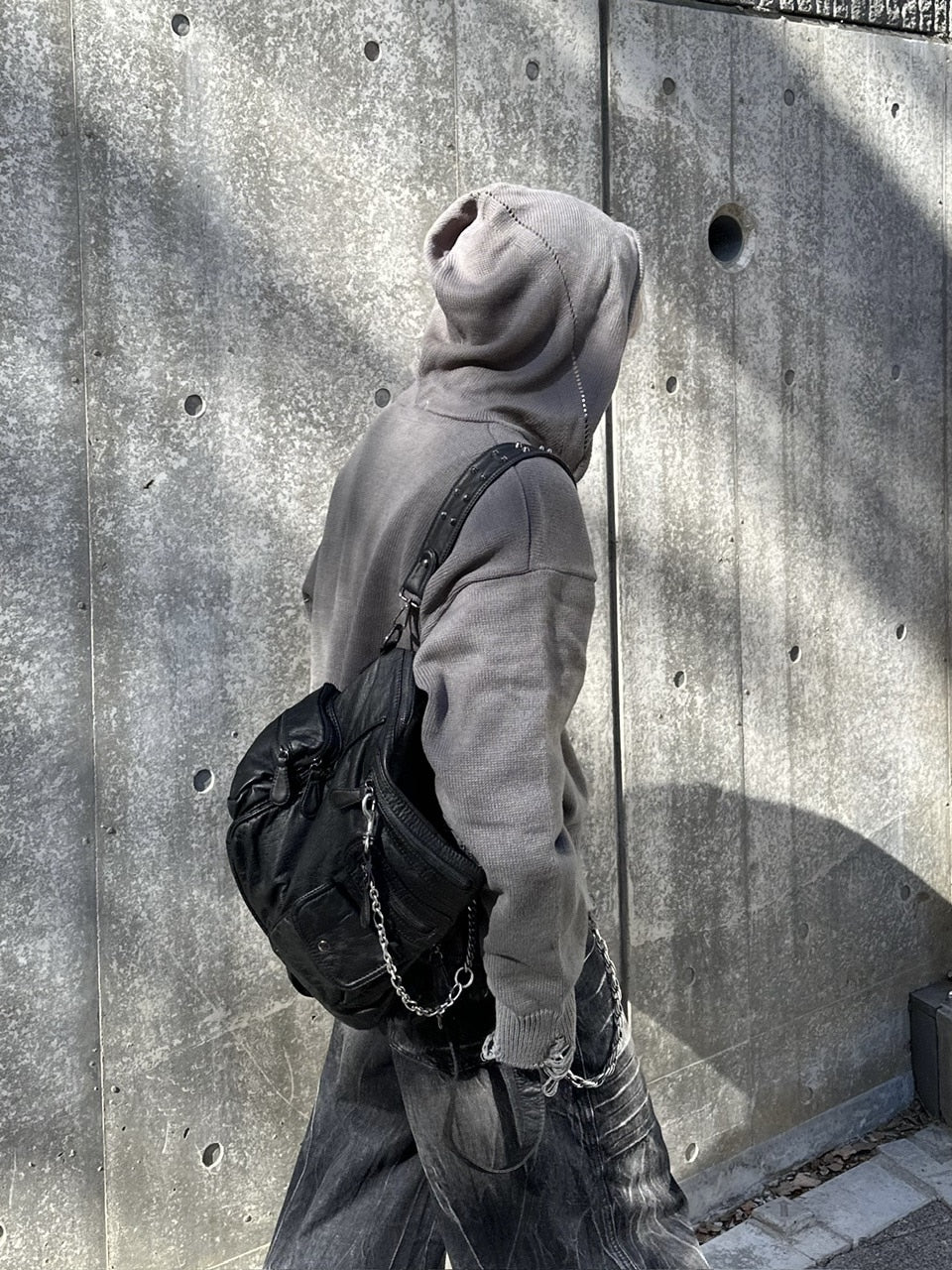 大阪店WEB限定受注制【Chikashitsu +】full zip up knit hoodie (3color)