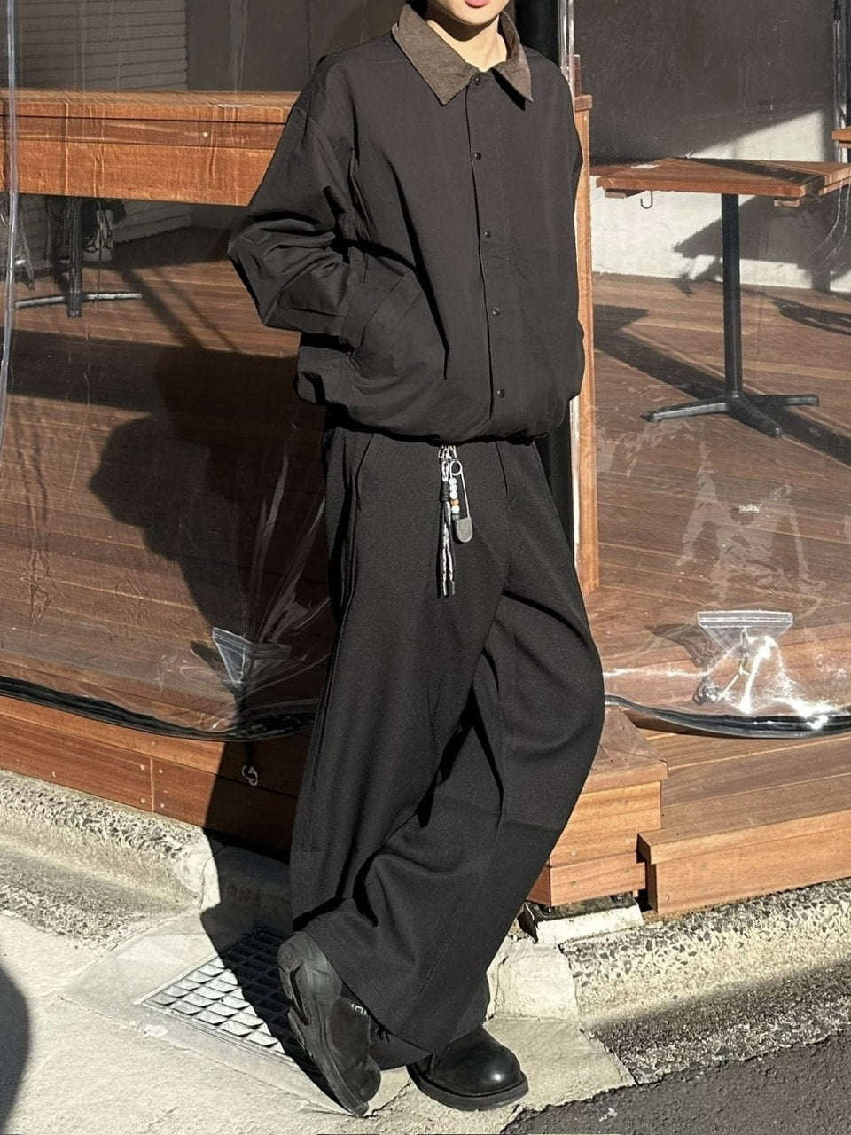 【youll】2tuck slit curve slacks