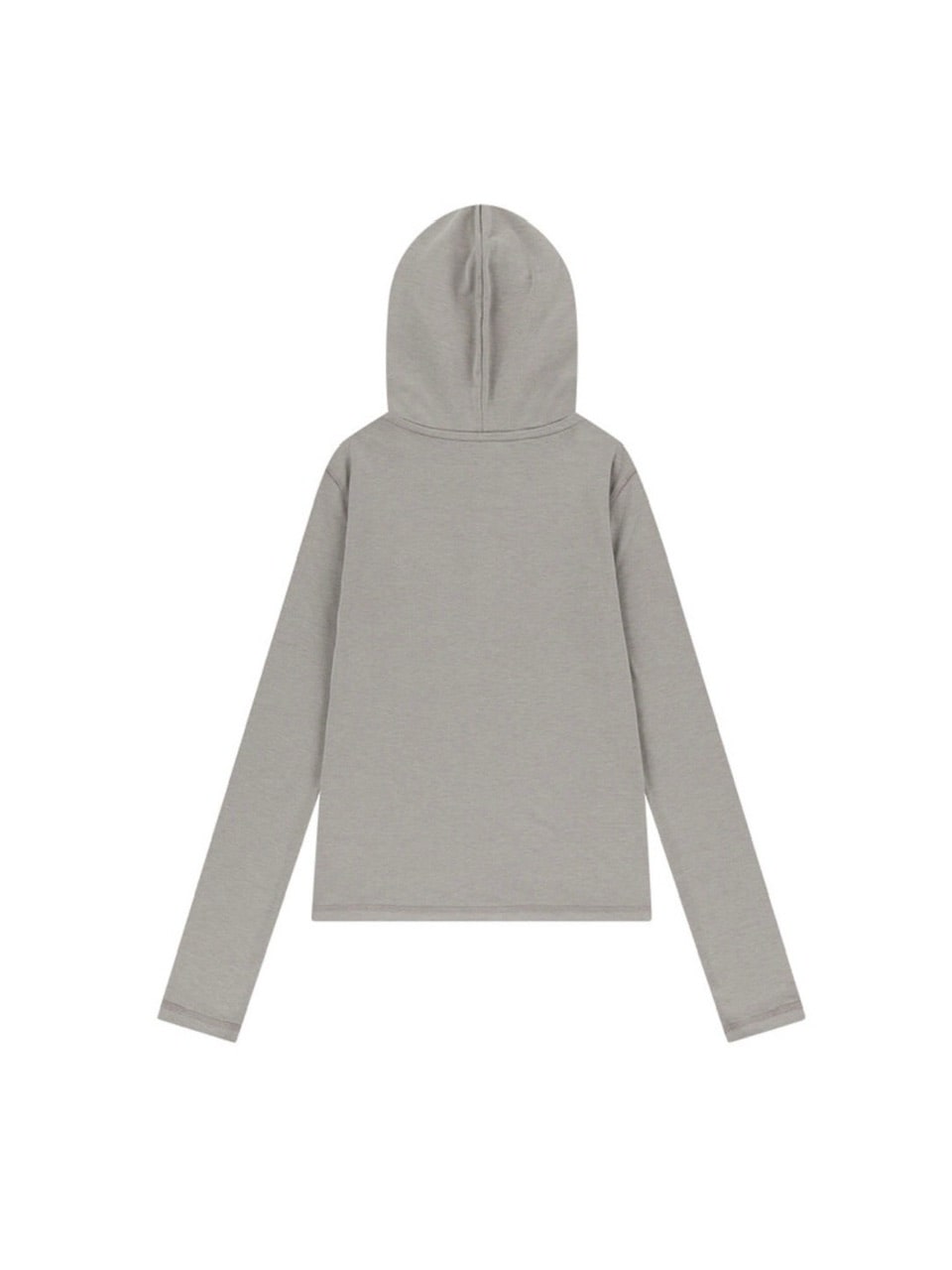 【AAKAM】Studded Leaf Hooded Long Sleeve