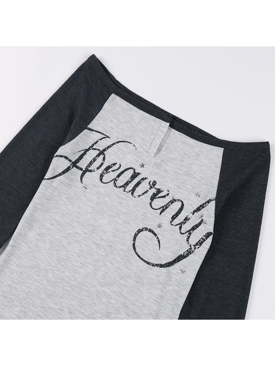 【FANCY CLUB】HEAVENLY OFF-SHOULDER LONG SLEEVE / 【ファンシークラブ】オフショルダーレタリングプリント長袖Tシャツ