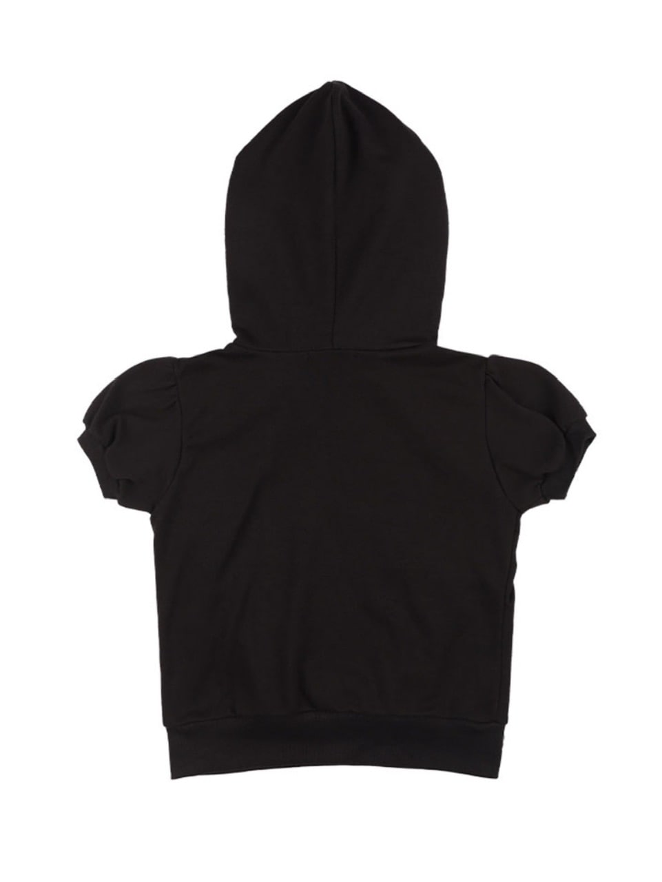 【FANCY CLUB】PUFF ROUND SCARF HOODIE / 【ファンシークラブ】パフスリーブラウンドネックスカーフショートパーカー