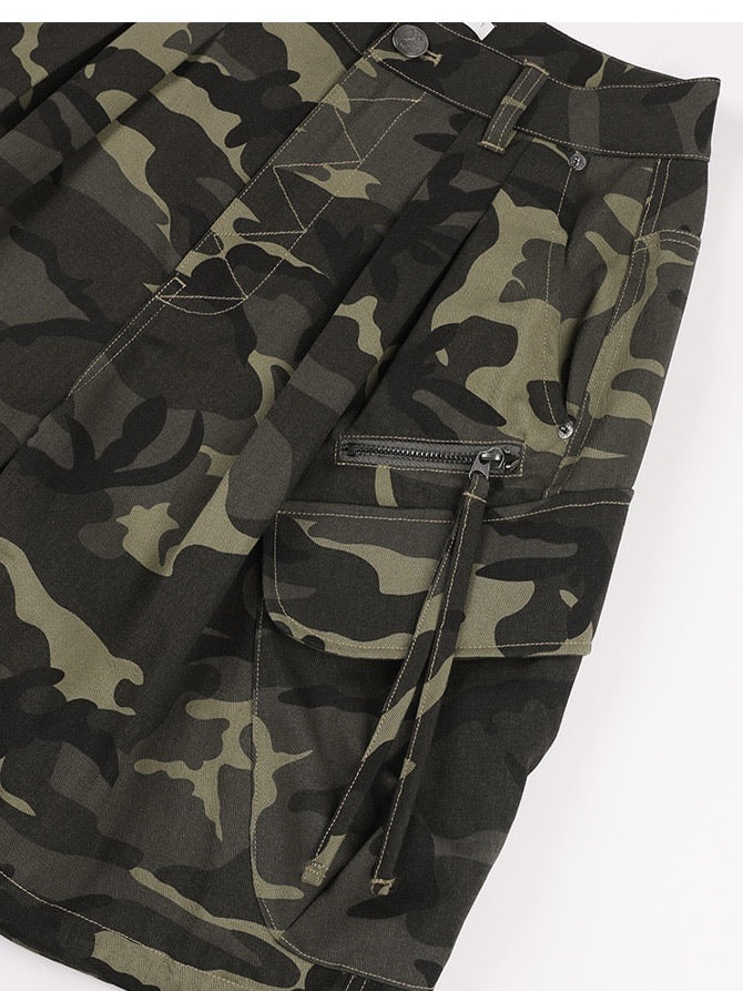 【FANCY CLUB】CARGO LETTERING BERMUDA PANTS