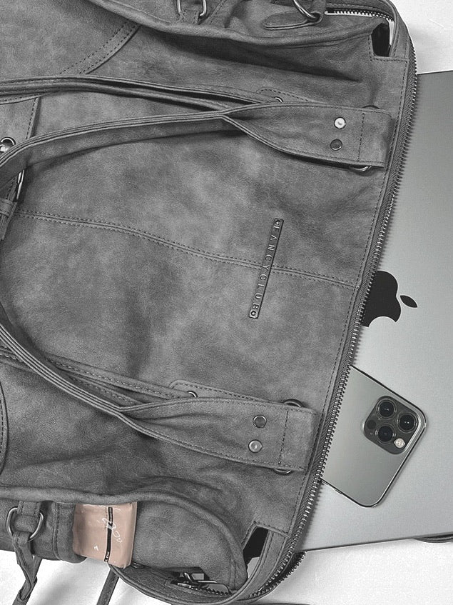【FANCY CLUB】BELTED WASHING LEATHER BAG / 【ファンシークラブ】ベルトウォッシングレザーショルダーバッグ