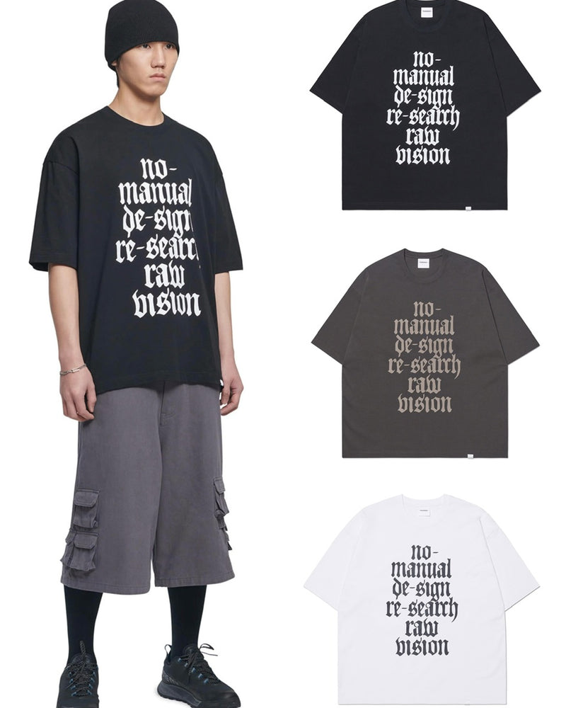 【NOMANUAL】RAW VISION T-SHIRT