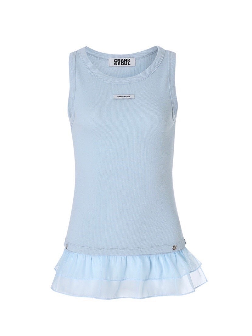 【CRANK】FRILL SNAP SLEEVELESS