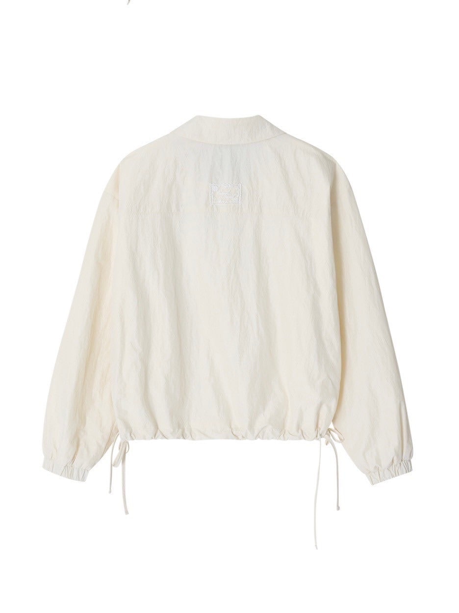 【CRANK】PINTUCK LACE WINDBREAKER