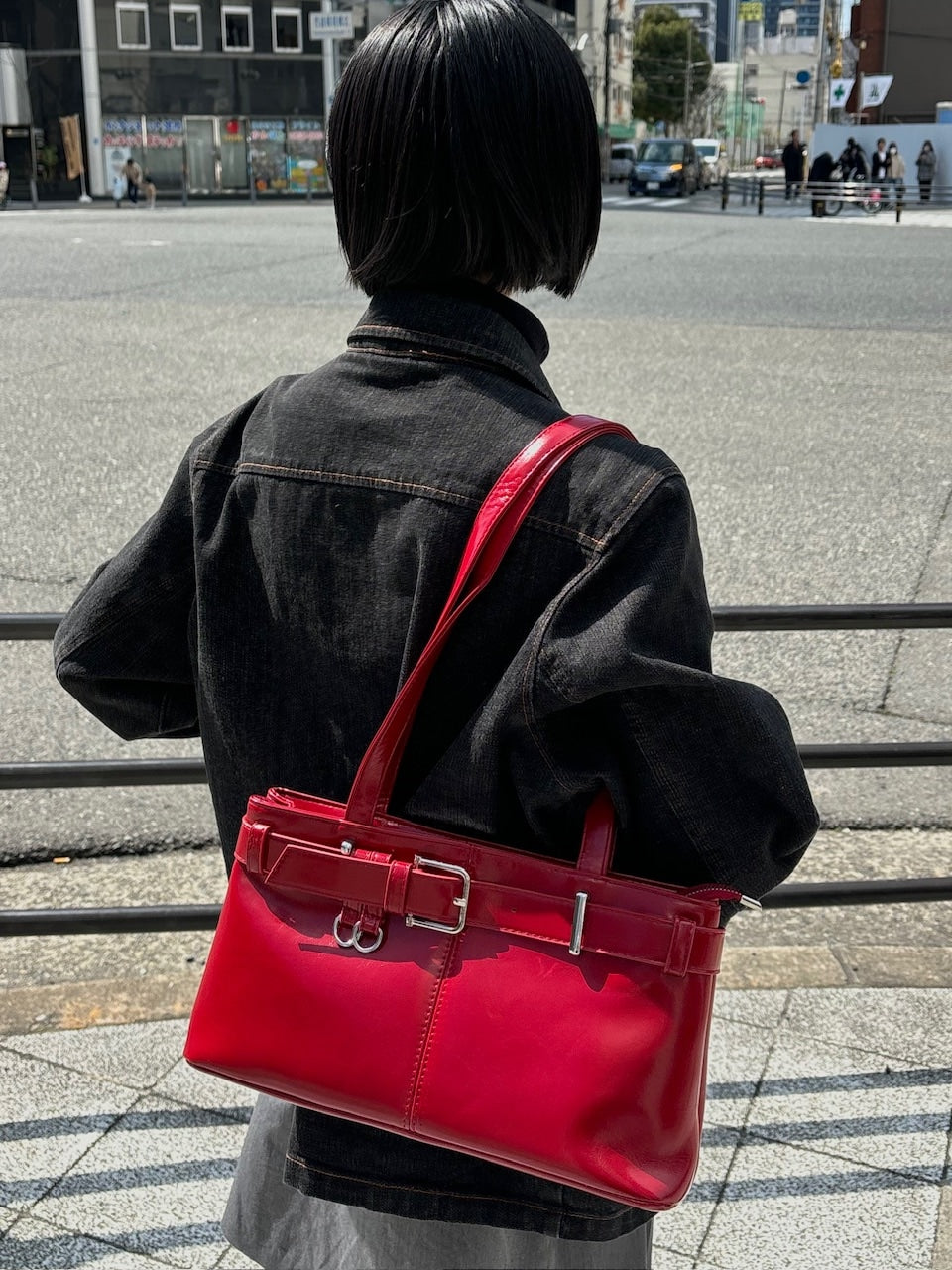 受注制【oaks】leather belt shoulder bag (3color)