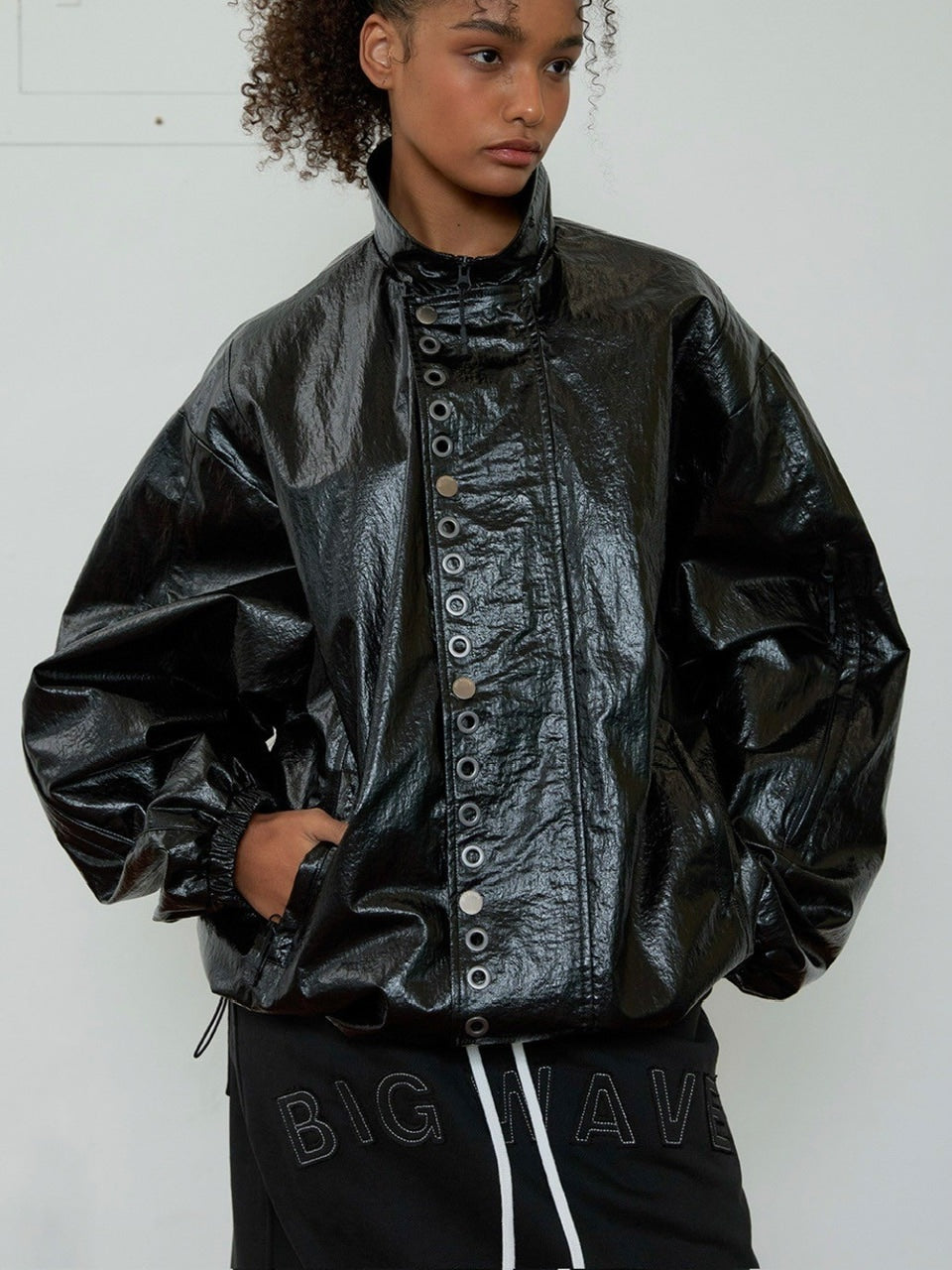 【ESC STUDIO】eyelet wind breaker jacket