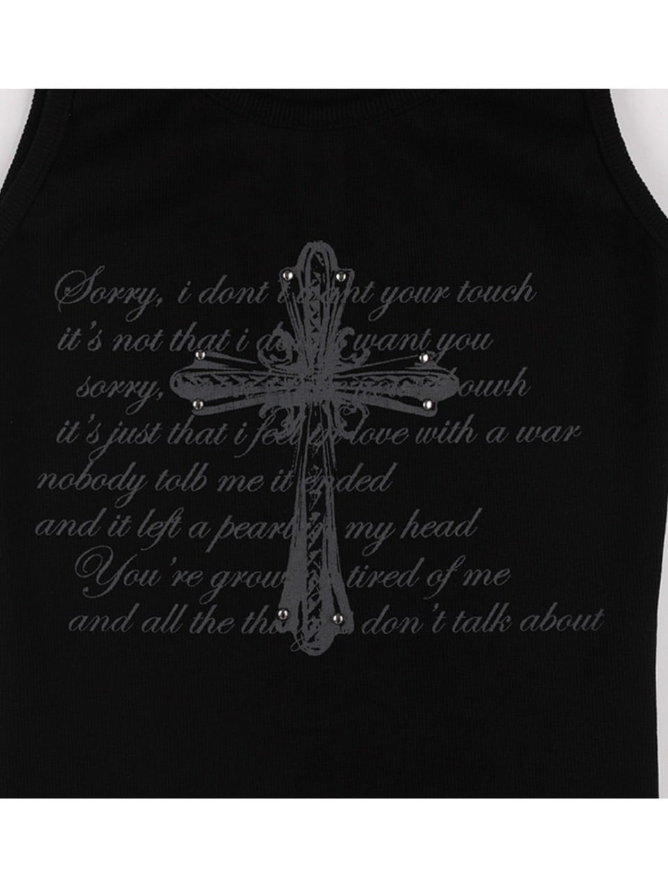 【FANCY CLUB】FRONT CROSS SLEEVELESS