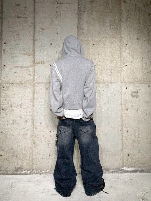 【roaringrad】WASHED HOODIE ZIP-UP 1