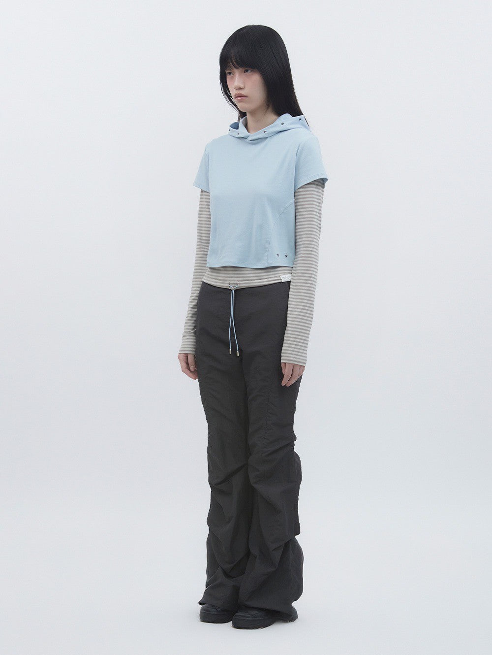 【TUOMIO】TUCKED BOOTSCUT PANTS