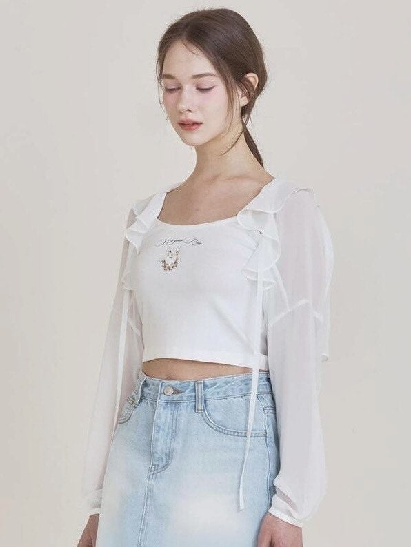 【NOTYOURROSE】Fairy chiffon bolero