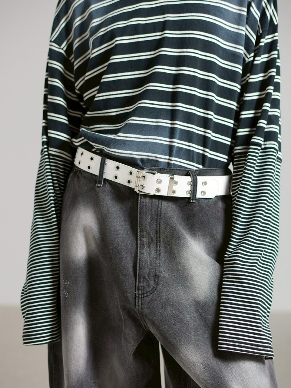 受注制【Chikashitsu +】eyelet belt (4color)