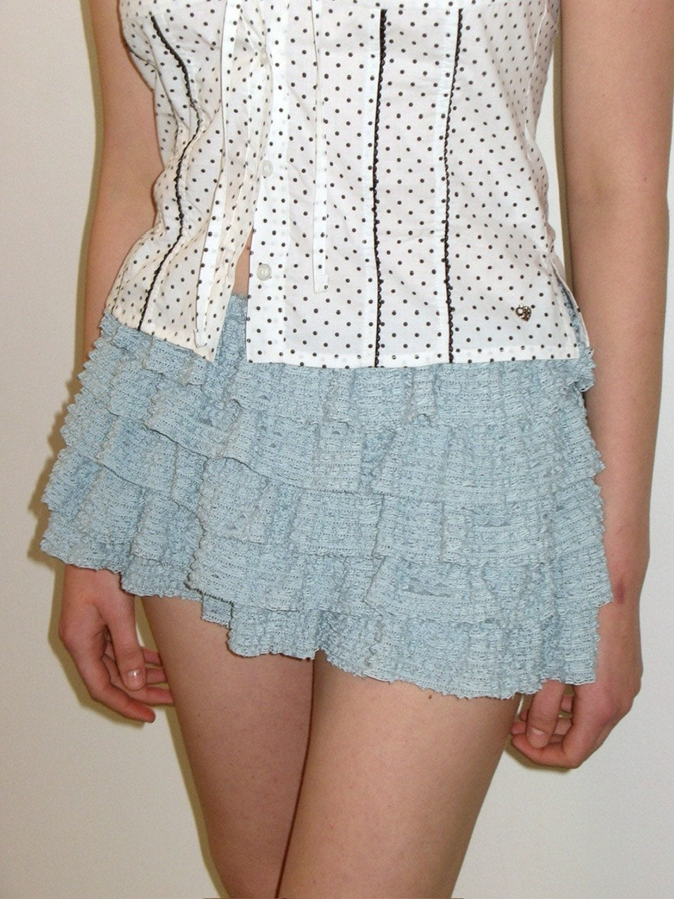 【CRANK】LACE CANCAN SKIRT PANTS